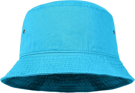 Falari Men Women Unisex Cotton Bucket Hat 100% Cotton Packable for Travel Fishing Hunting Summer Camp