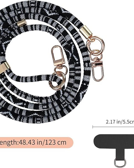 Phone Lanyard Crossbody Neck Strap with Charm Universal Adjustable Shoulder Strap Accessories