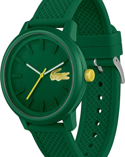 Lacoste L.12.12 Hero Men's Quartz Watch - 48 MM Dial - Silicone Wristband - Water Resistant up to 5ATM/50 Meters - Iconic Design