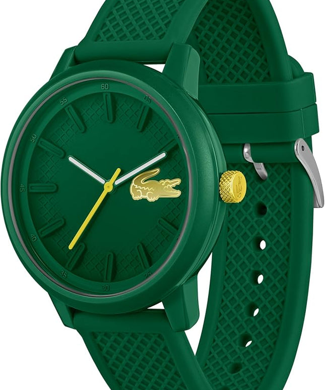 Lacoste L.12.12 Hero Men's Quartz Watch - 48 MM Dial - Silicone Wristband - Water Resistant up to 5ATM/50 Meters - Iconic Design
