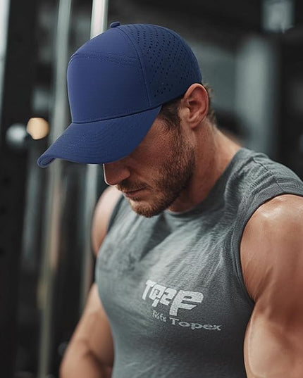 HH HOFNEN Quick Dry Baseball Cap Mesh Snapback Hat Sun and Rain Protection Structured Golf Trucker Hats for Men Women