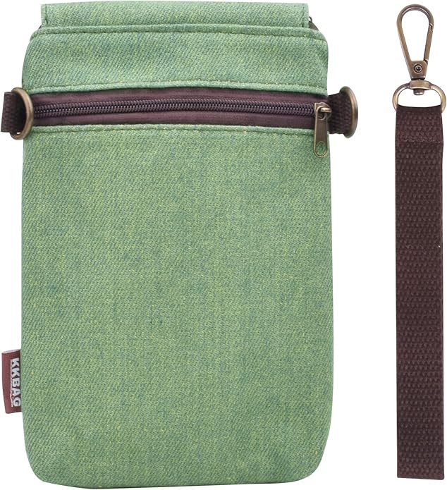 Women's Small Crossbody Bags Canvas Cellphone Purse Coin Pouch Wallet Mini Shoulder Handbags Wristlet Clutch