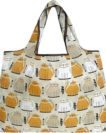 allydrew Large Foldable Tote Nylon Reusable Grocery Bags