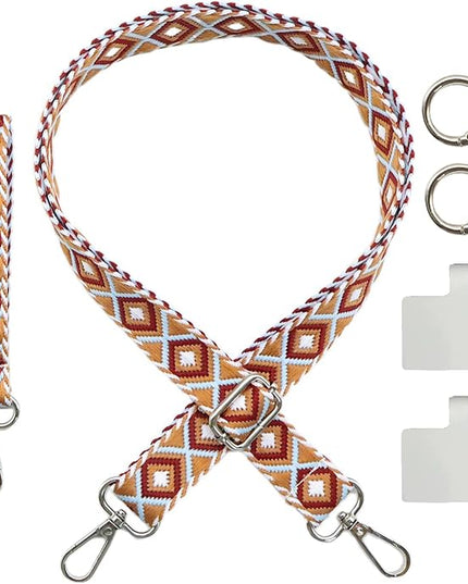 LEMEDE Adjustable Phone Lanyard - Phone Wristlet & Crossbody Phone Strap, Versatile for ID, Camera，Key straps(1" Width)