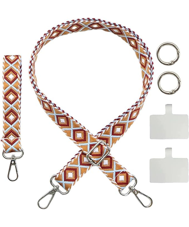 LEMEDE Adjustable Phone Lanyard - Phone Wristlet & Crossbody Phone Strap, Versatile for ID, Camera，Key straps(1" Width)