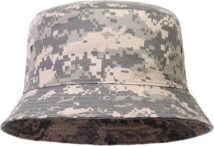 Falari Men Women Unisex Cotton Bucket Hat 100% Cotton Packable for Travel Fishing Hunting Summer Camp