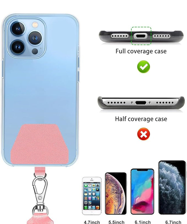 SHANSHUI Phone Lanyard, 2 Pack Phone Lanyard Strap 2X Durable Tether Tab Universal NylonNeck Phone Strap Crossbody Lanyard for Cellphone Fit All Smartphones
