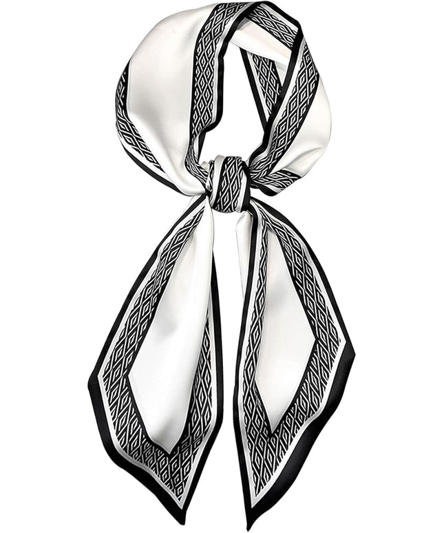 Head Scarf Purse Handle Neck Satin Hair Scarfs For Bag Lightweight Silky Long Thin Women's Fashion Scarves 59 * 5.9”