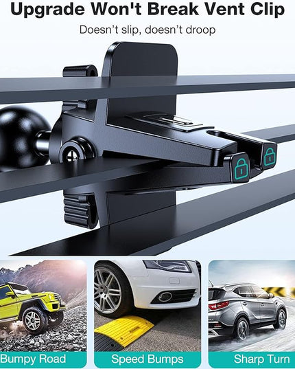 VICSEED [No.1 Powerful Suction] [Rally Racing-Grade Stability] Phone Holders for Your Car 2026 Upgraded Car Phone Holder Mount Truck Stand for Dashboard Windshield Vent for iPhone Samsung All Phones