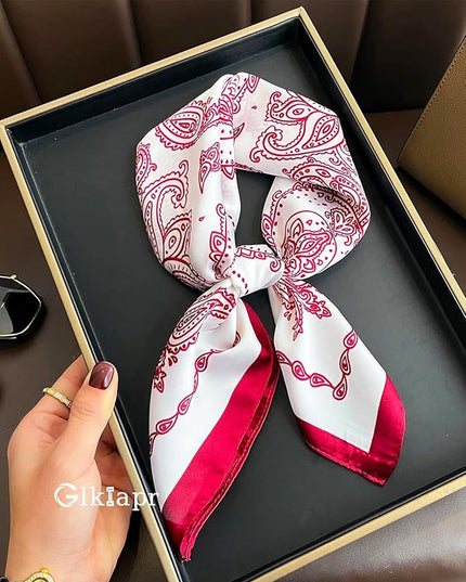 Satin Bandana Headscarf for Women Silky Hair Scarves for Fashion Lightweight