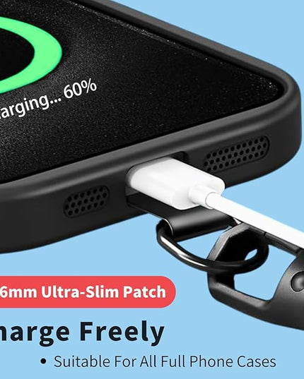 1 Pack Phone Wrist Strap Lanyard, Adjustable Nylon Cell Phone Lanyards with Detachable Tether Tab, Black