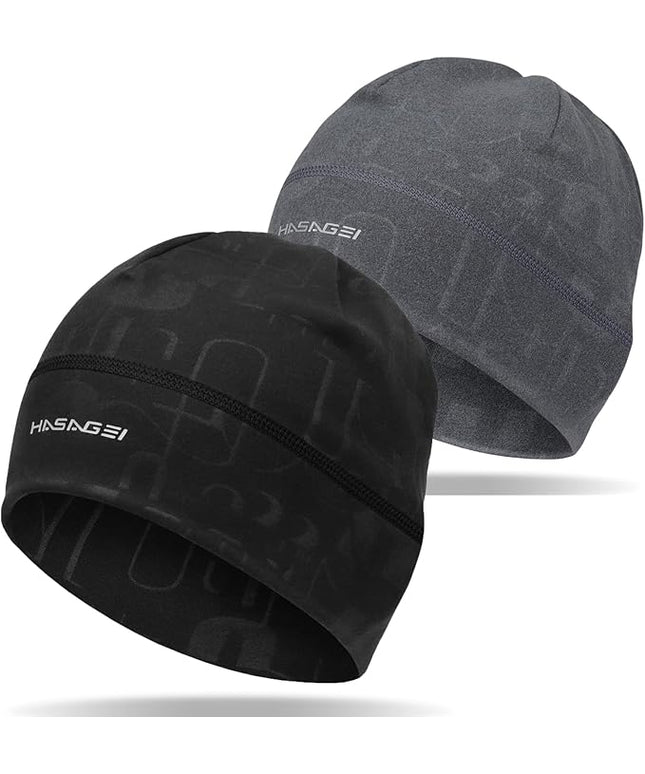 Skull Caps Beanies for Men & Women, Elastic Thermal Running Hat, Windproof Cycling Cap Helmet Liner Soft Beanie Hat