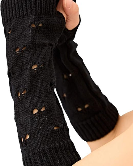 Arm Warmers Fairy Grunge Fingerless Punk Goth Emo Gloves Y2K Accessories Cottagecore
