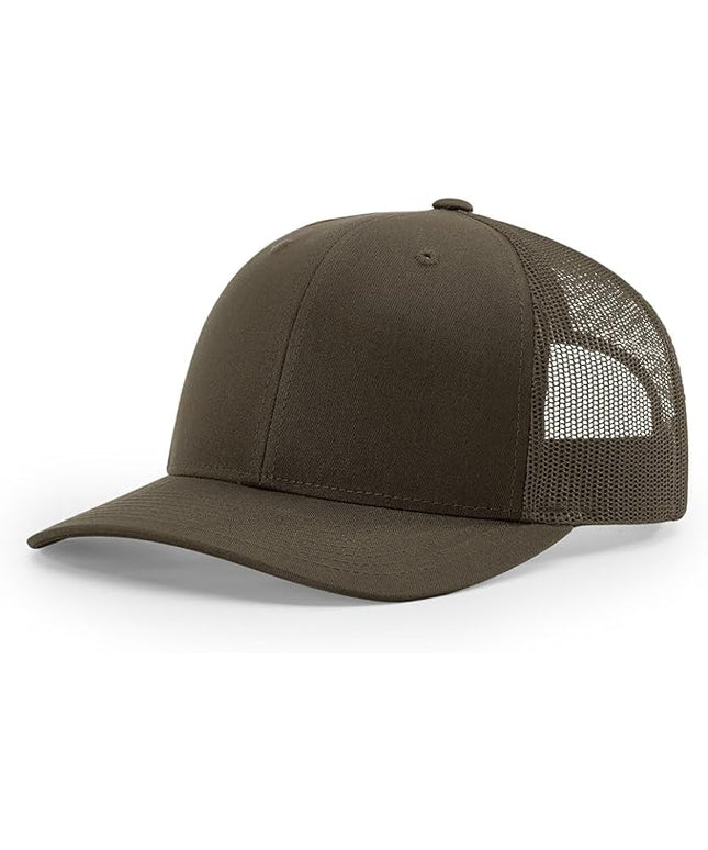 Richardson 112 Trucker Hat - Premium Adjustable Snapback Hat - Structured Six Panel Richardson Blank Caps