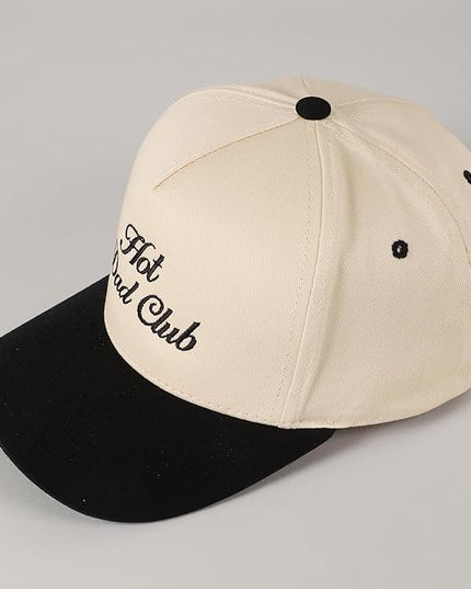 MIRMARU Two-Tone Vintage Canvas Trucker Hats for Men & Women, Adjustable Size Baseball Caps with Trendy Embroidered Design
