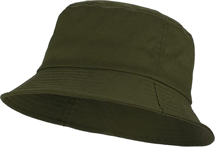 Umeepar Unisex Cotton Packable Bucket Hat Sun Hat Plain Colors for Men Women