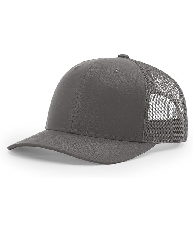 Richardson 112 Trucker Hat - Premium Adjustable Snapback Hat - Structured Six Panel Richardson Blank Caps