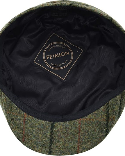 FEINION Men's Wool Tweed Newsboy Ivy Cap Gatsby Golf Flat Hat
