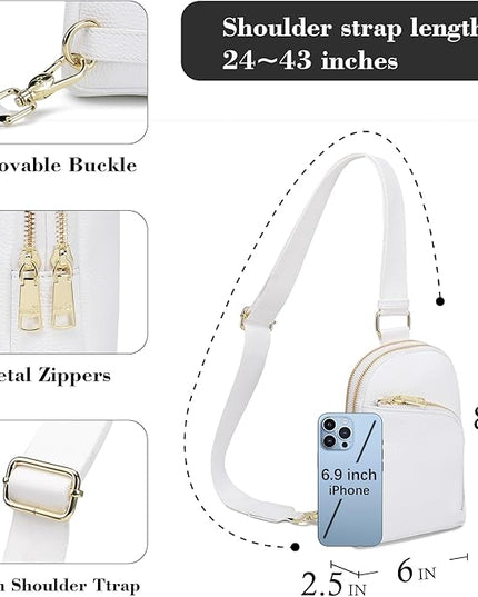 INICAT RFID Blocking Sling Bag Anti Theft Crossbody Bags Women Valentine's Day Gifts Travel Purses Vegan Leather