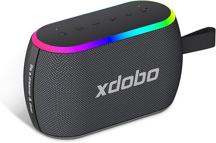 xdobo X8 Mini II Portable Bluetooth Speaker Small Bluetooth Speaker Waterproof IPX6 Computer Speakers Wireless with RGB Lights for Home/Outdoor/Party/Beach/Birthday Gift