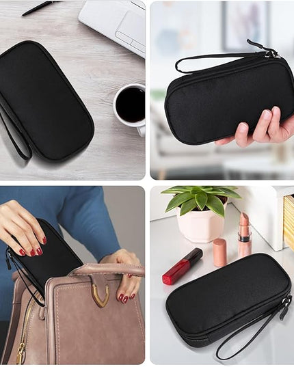 Universal Cable Organizer - Electronics Accessories Bag for Charger, Phone, Memory Cards & Travel Gadgets (Black)