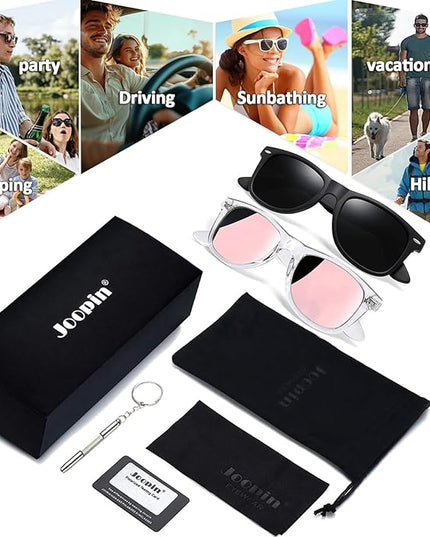 Joopin Square Sunglasses Polarized UV Protection Trendy Designer Sun Glasses Men Women