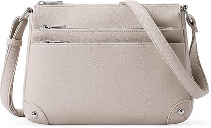 WESTBRONCO Crossbody Bags for Women, Medium Size Shoulder Handbags, Satchel Purse with Multi Zipper Pocket