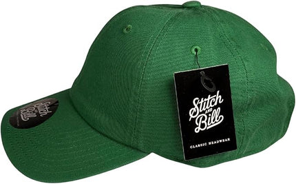 Stitch and Bill Mens Athletic Deep-Crown Baseball Cap 100% Soft Cotton Unstructured Dad Hat Outdoors Adjustable