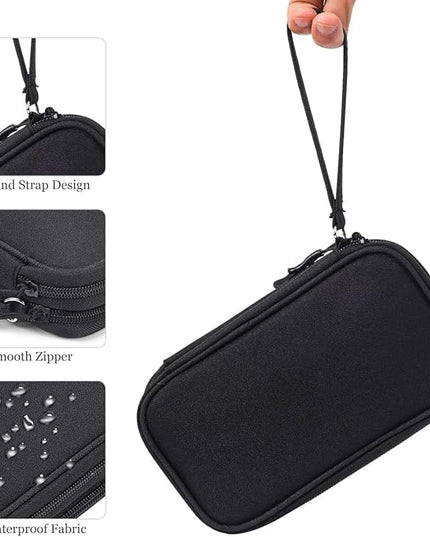Electronics Accessories Organizer Pouch Bag, Travel Universal Organizer for Cable, Charger, Phone, SD Card, Business Travel Gadget Bag