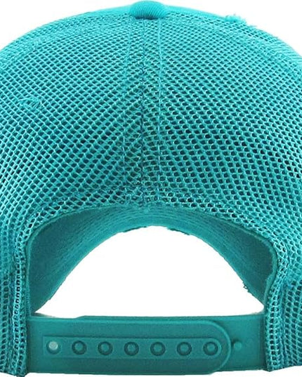 KBETHOS Vintage Washed Distressed Cotton Dad Hat Baseball Cap Adjustable Polo Trucker Unisex Style Headwear