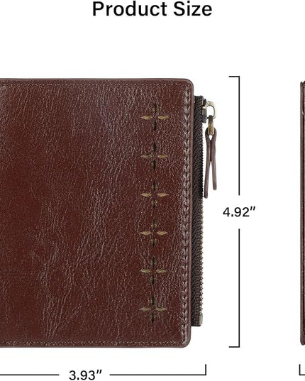 Lavemi Ultra Thin Small Compact Leather Womens Girls Wallets RFID Blocking Credit Card Holder for Women