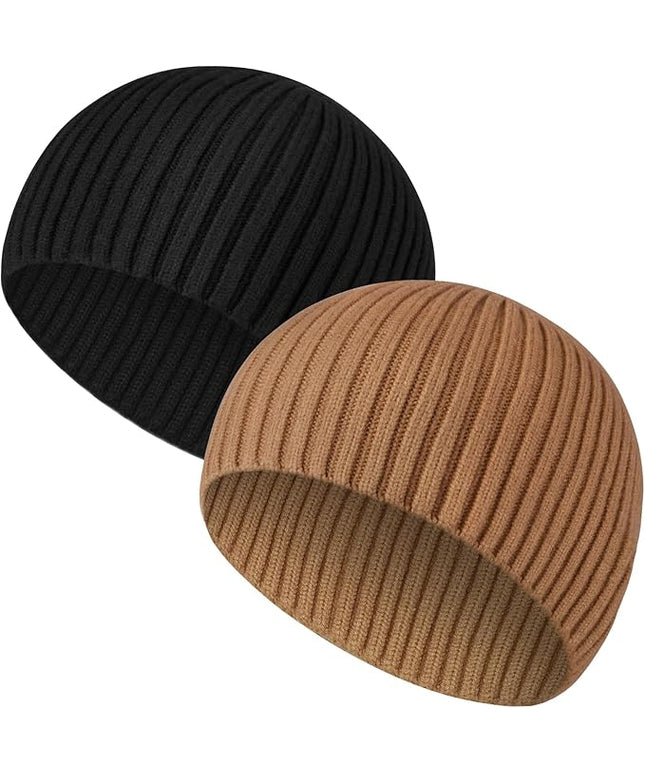 Heniho Winter Wool Beanies for Men Women, Warm Plain Toboggan Hats Ski Running Knit Skull Cap