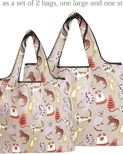 allydrew Large Foldable Tote Nylon Reusable Grocery Bags