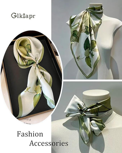 Satin Bandana Headscarf for Women Silky Hair Scarves for Fashion Lightweight