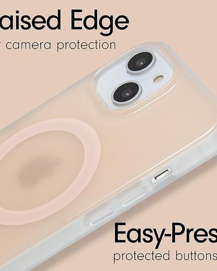 Sonix Protective Phone Case for iPhone 15, 14, 13 | Compatible with Magsafe | 10ft Drop Tested | Jelly Apricot