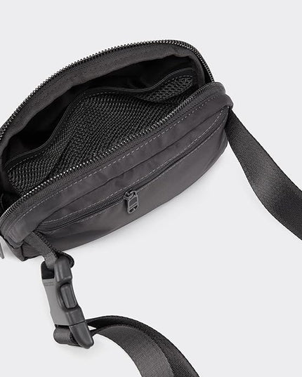 Pander Cross Body Fanny Pack for Women, Fashion Waist Packs, Crossbody Bags, Belt Bag with Adjustable Strap (Dim Grey).