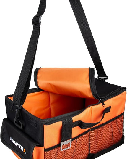 KEEPER Portable Trunk Organizer, 19L, Car Organizers and Storage, Non-Slip Bottom, Suitable for SUV, Minivan, and Cars