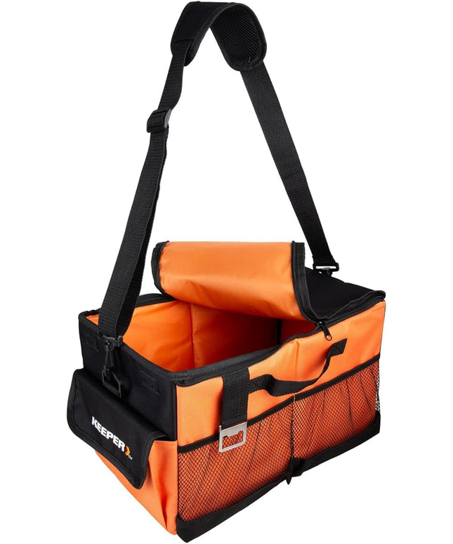 KEEPER Portable Trunk Organizer, 19L, Car Organizers and Storage, Non-Slip Bottom, Suitable for SUV, Minivan, and Cars
