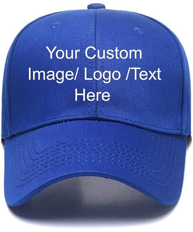 Custom Baseball Cap with Your Text for Men Women,Personalized Adjustable Trucker Caps Casual Sun Peak Hat for Gifts