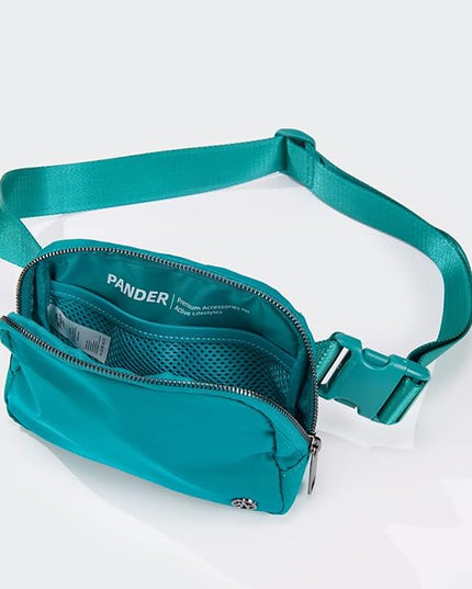 Pander Belt Bag for Women, Fashion Waist Packs, Crossbody Bags with Adjustable Strap (Kelly Green).