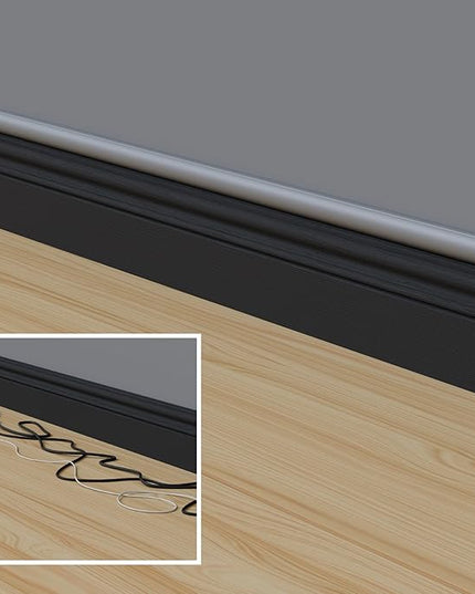 D-Line 157in Cord Cover Kit, Self-Adhesive Wire Hiders, Cable Raceway to Hide Wires on Wall, Electrical Cable Management - 10x 15.7 Lengths & 19 Accessories - 1.18" (W) x 0.59" (H) - Gray
