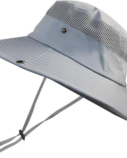 NPQQUAN Sun Hats for Men Women with Neck Flap UPF 50+ UV Protection Wide Brim Bucket Hat Safari Hiking Fishing Hats
