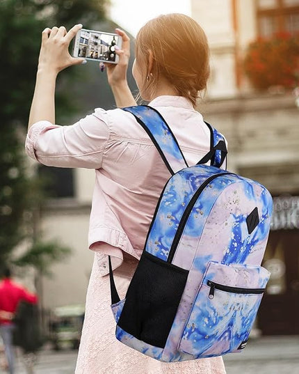 YAMTION School Backpack,Classic Cute Bookbag Men and Teen Boy Schoolbag with USB Charging Port for High School College Office Work Travel