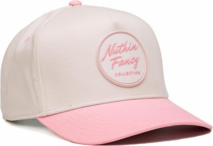 Nuthin Fancy Comus Snapback Hat, Everyday 5-Panel High Crown Canvas Trucker Hat for Men & Women