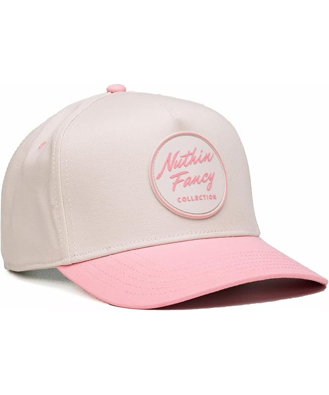 Nuthin Fancy Comus Snapback Hat, Everyday 5-Panel High Crown Canvas Trucker Hat for Men & Women
