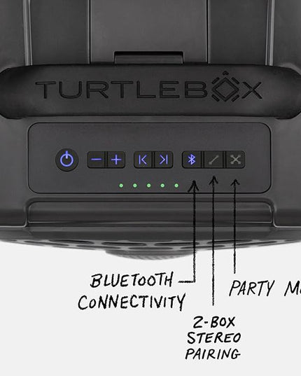 Turtlebox Original Gen 3: Portable Outdoor Bluetooth Speaker – Ultra-Loud (120dB), Waterproof (IP67), Rugged, Impact-Resistant, 3-Day Battery | Party Mode: Unlimited Pairing Stereo, Gray/Tan