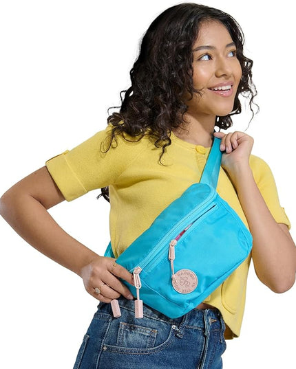 Baboon to the Moon Fanny Pack - Trendy, Compact, Water-Repellent Waist Bag in Multiple Colors and Sizes for Men and Women (Bluebell, Full Size (3L))