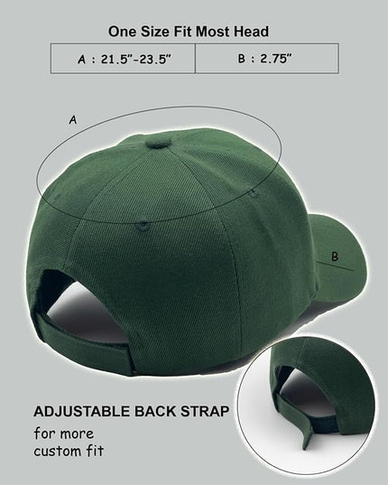 Utmost Structured Baseball Cap with Adjustable Closure - Performance Hat for Outdoor Activities