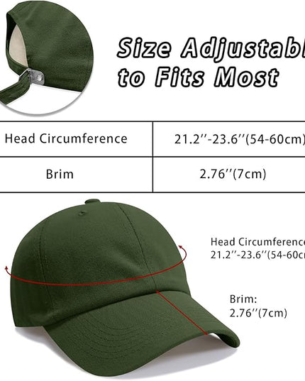 NPQQUAN Original Classic Low Profile Baseball Cap Golf Dad Hat Adjustable Cotton Hats Men Women Unconstructed Plain Cap