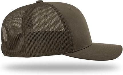 Richardson 112 Trucker Hat - Premium Adjustable Snapback Hat - Structured Six Panel Richardson Blank Caps